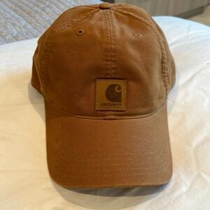Brown denim carhartt ball cap